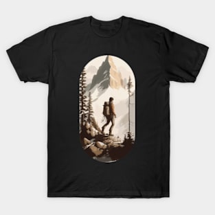 Frozen Ascent - Snowy Mountain T-Shirt